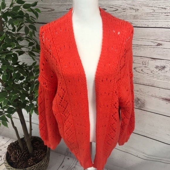 BILLABONG BLISSED OUT ORANGE CARDIGAN NWT - Picture 5 of 15